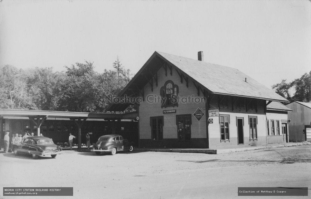 Postcard: Railroad Station, Peterboro, New Hampshire